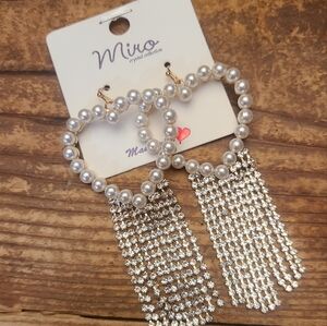 Pearl Heart Earrings